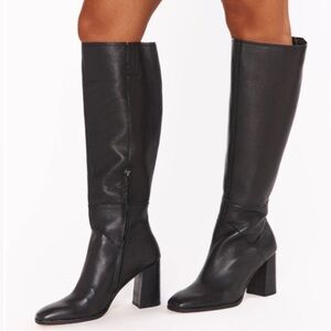 NWOB Dolce Vita Flynn Knee High Onyx Leather Boots